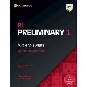 B1 Preliminary 1 for the Revised 2020 Exam Student's Book with Answers with Audi